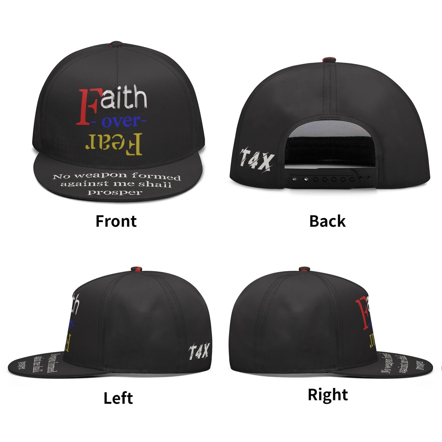 T4x Faith over Fear Hip-Hop Hat