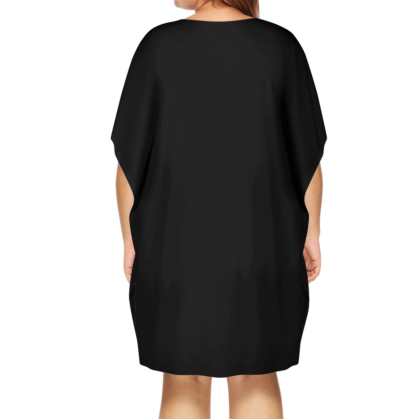 Womens I'm Right V-Neck Plus Size Loose Dress