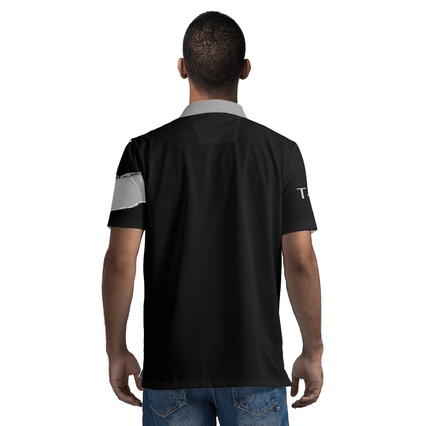 T4x Ripped Mens Polo Shirt