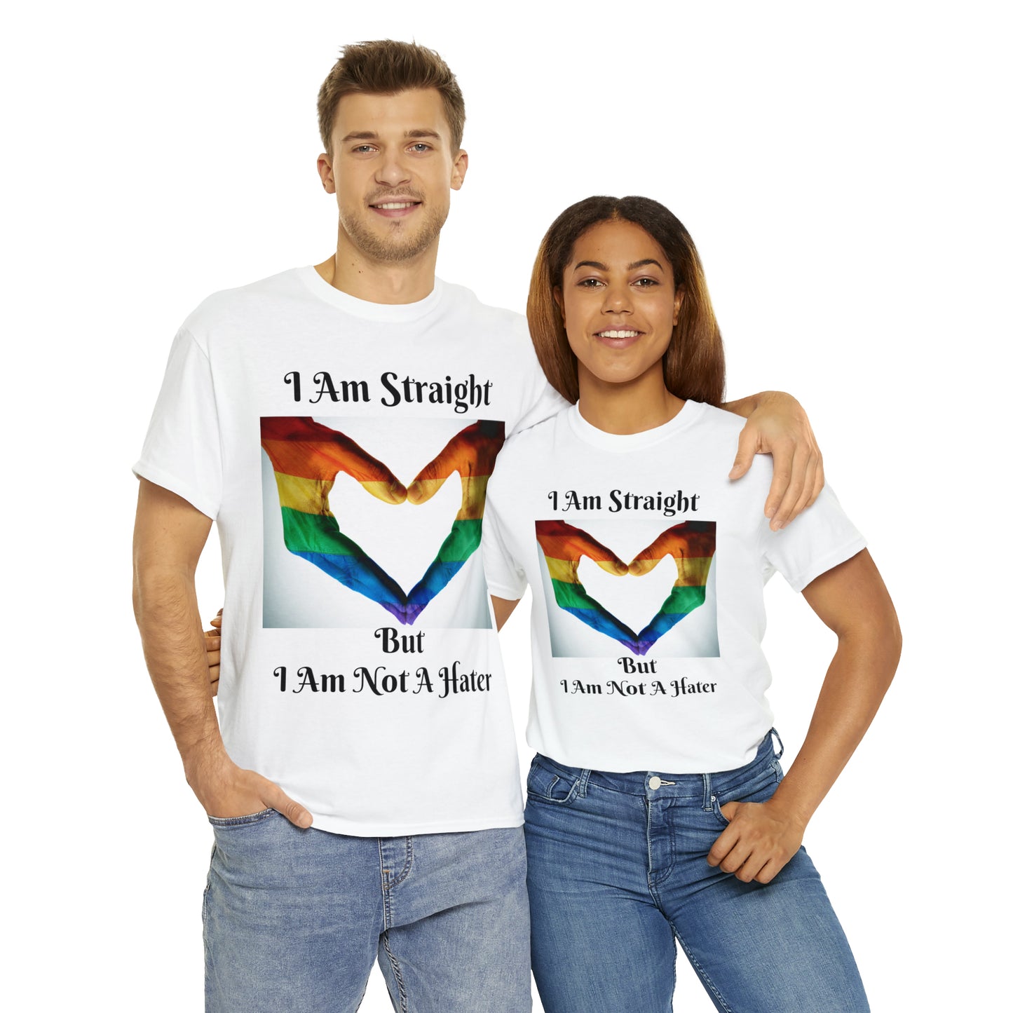 T4x I Am Straight Unisex Heavy Cotton Tee