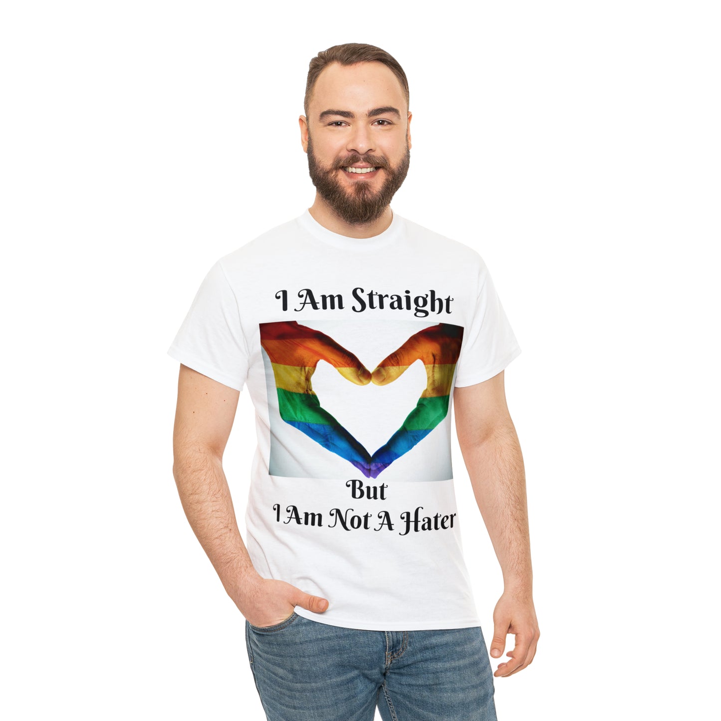 T4x I Am Straight Unisex Heavy Cotton Tee