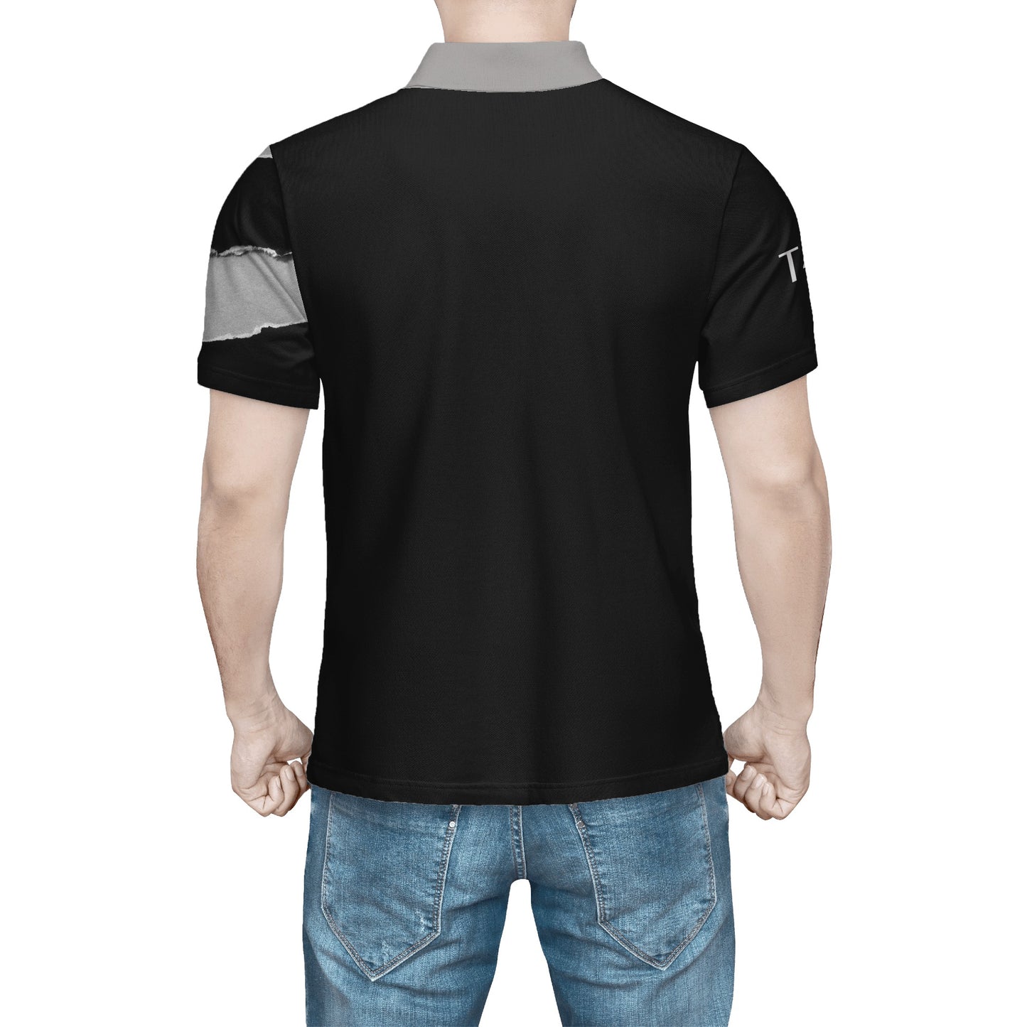 T4x Ripped Mens Polo Shirt