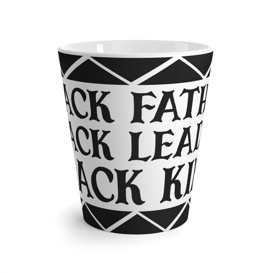 Black King Latte Mug - T4x Quadruple Love