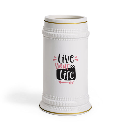Live your Life Stein Mug - T4x Quadruple Love