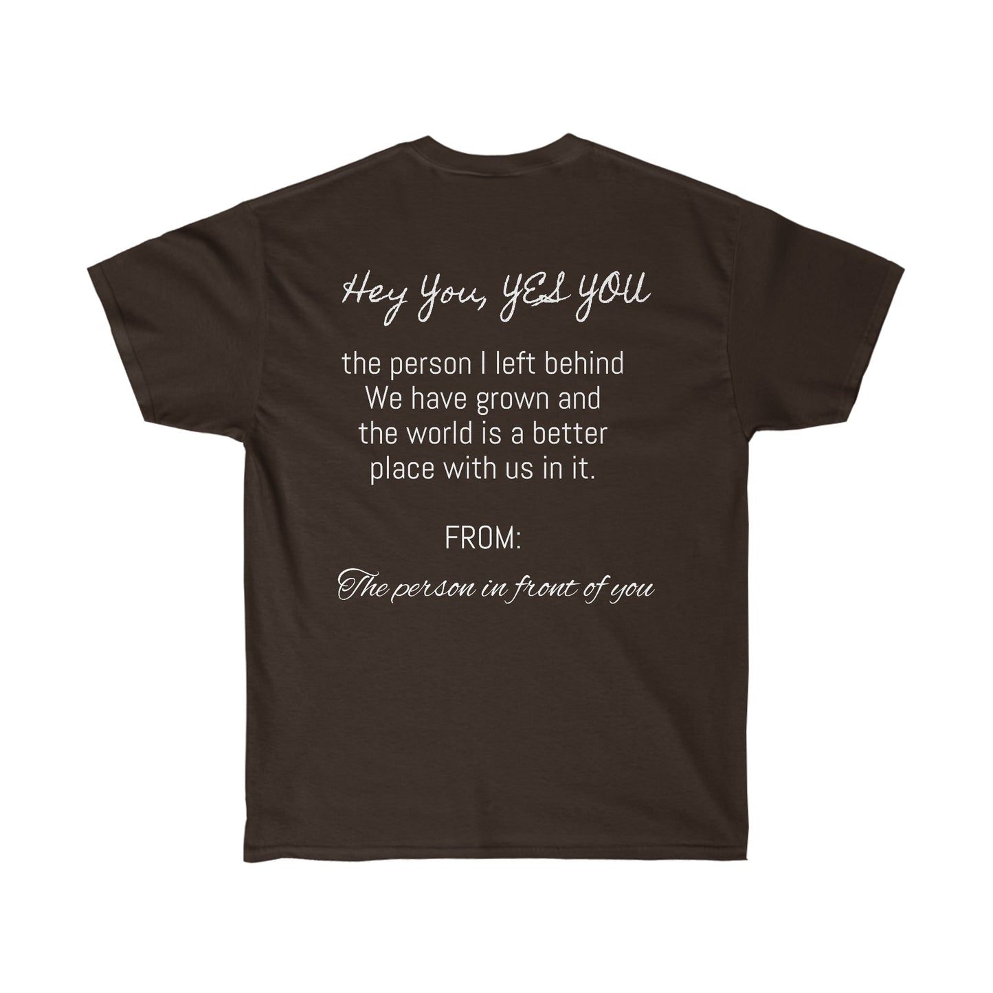 New Me Moving Forward Ultra Cotton Tee - T4x Quadruple Love