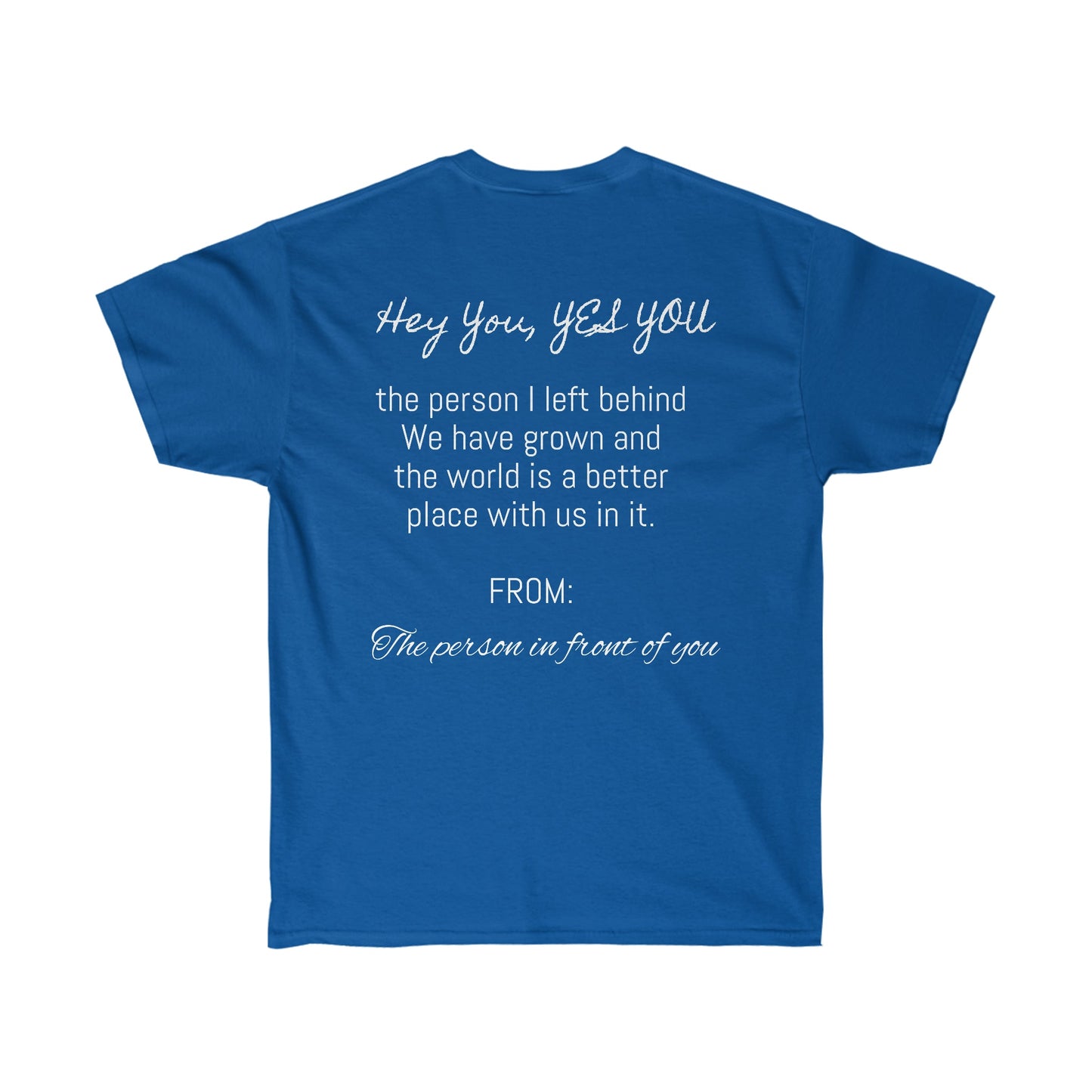 New Me Moving Forward Ultra Cotton Tee - T4x Quadruple Love