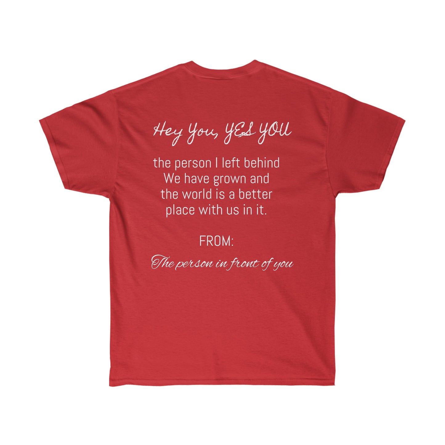 New Me Moving Forward Ultra Cotton Tee - T4x Quadruple Love