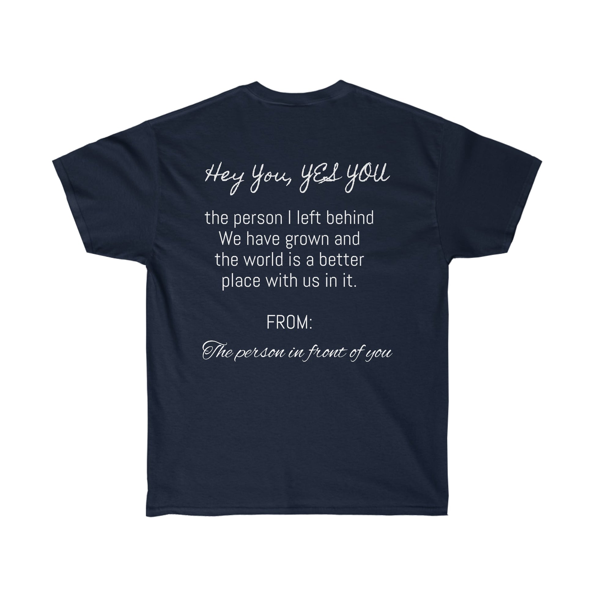 New Me Moving Forward Ultra Cotton Tee - T4x Quadruple Love