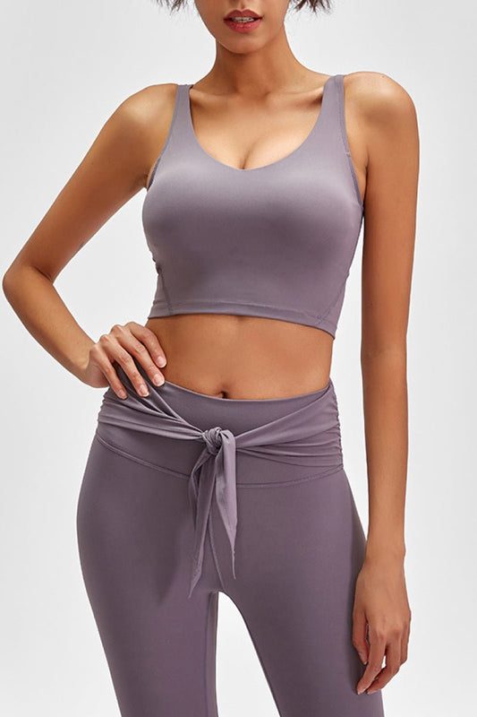 Scoop Back Sports Bra - T4x Quadruple Love